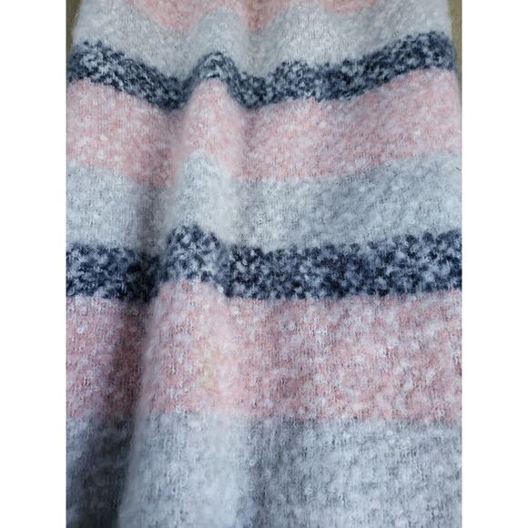 Madison 88 By Anthropologie Winter Scarf 64"L X 19"W Multicolor Soft Striped War - Picture 2 of 4